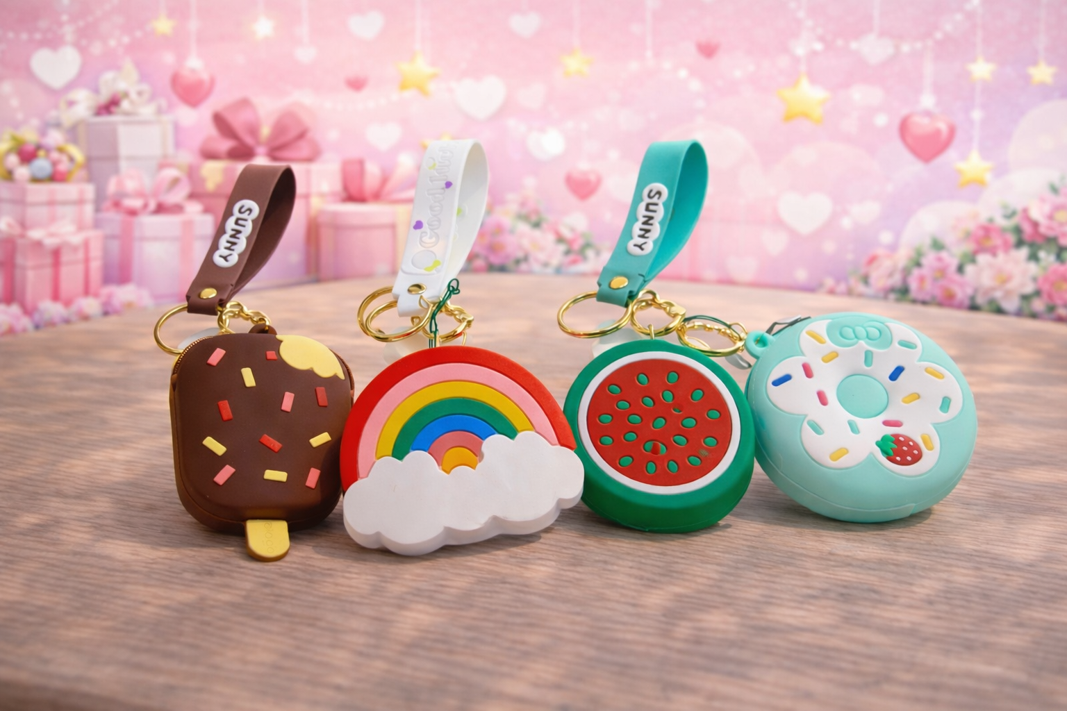 Keychain with coin pouch image