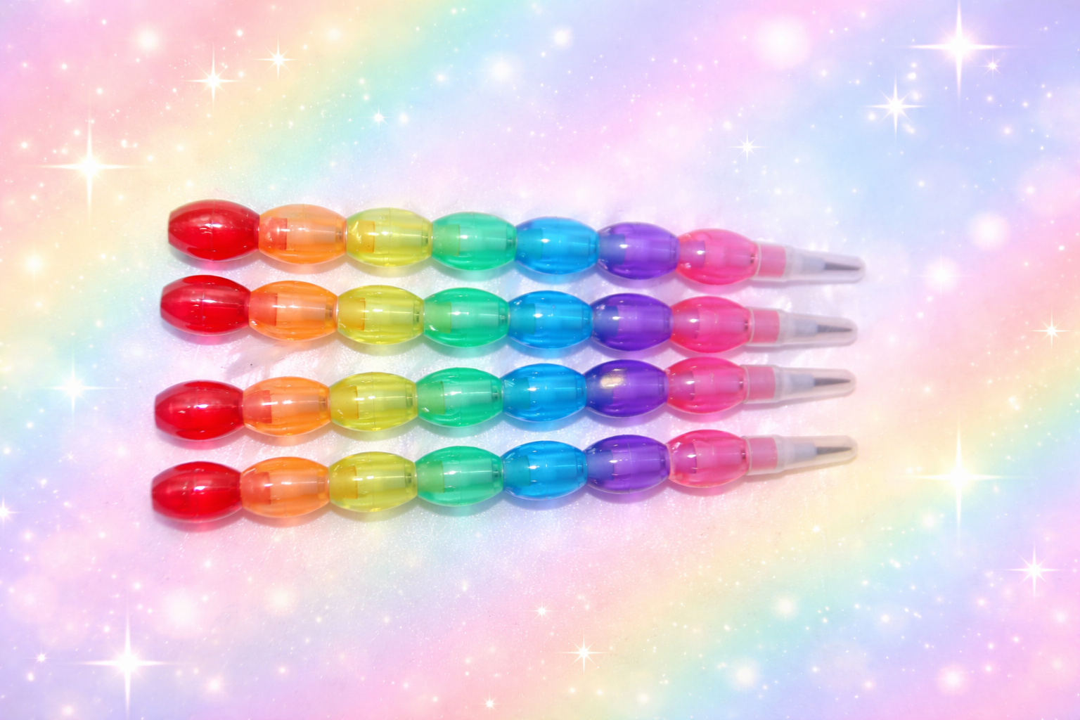 Image of Designer Rainbow Stack Pencil.