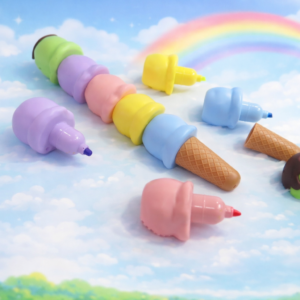 Image of Ice Cream Cone Shape Highlighter for Kids