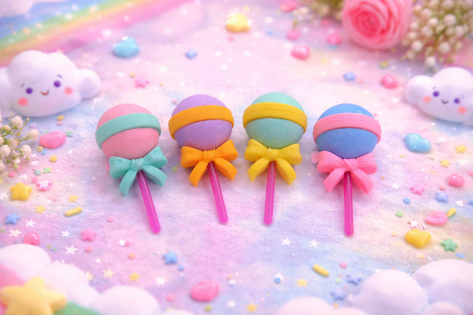 Ice-Cream / Donut / Lollipop Shaped Erasers for Kids π¦π©π - Image 3