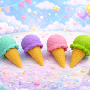 Ice-Cream / Donut / Lollipop Shaped Erasers for Kids 🍦🍩🍭