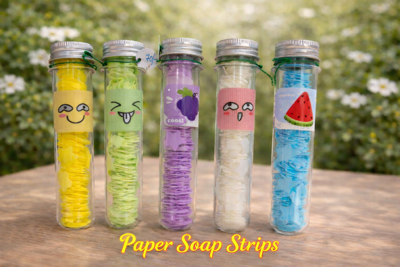 Image of Paper Sopa Strip Bottles